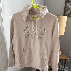 GAP Beige Hoodie with Logo